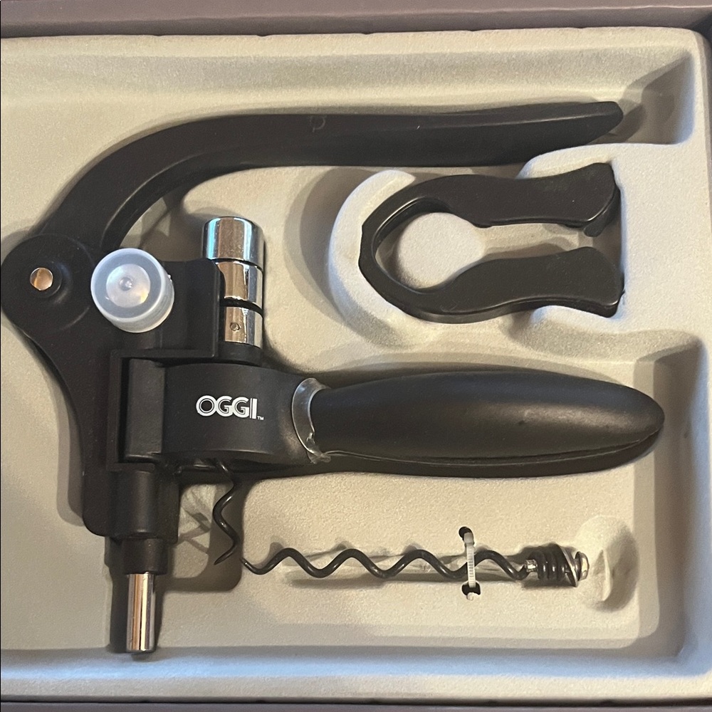 Oggi Black Wine Opener Set